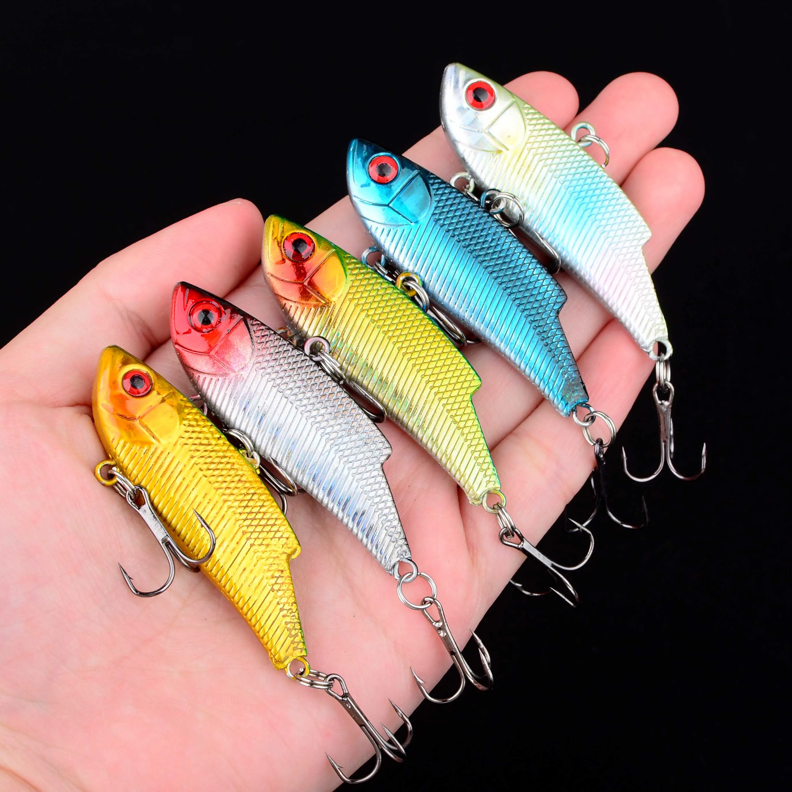 1 señuelo de pesca de invierno VIB cebo duro Crankbait Wobbler Artificial Peche Salmo para señuelo de pesca - imagen 3