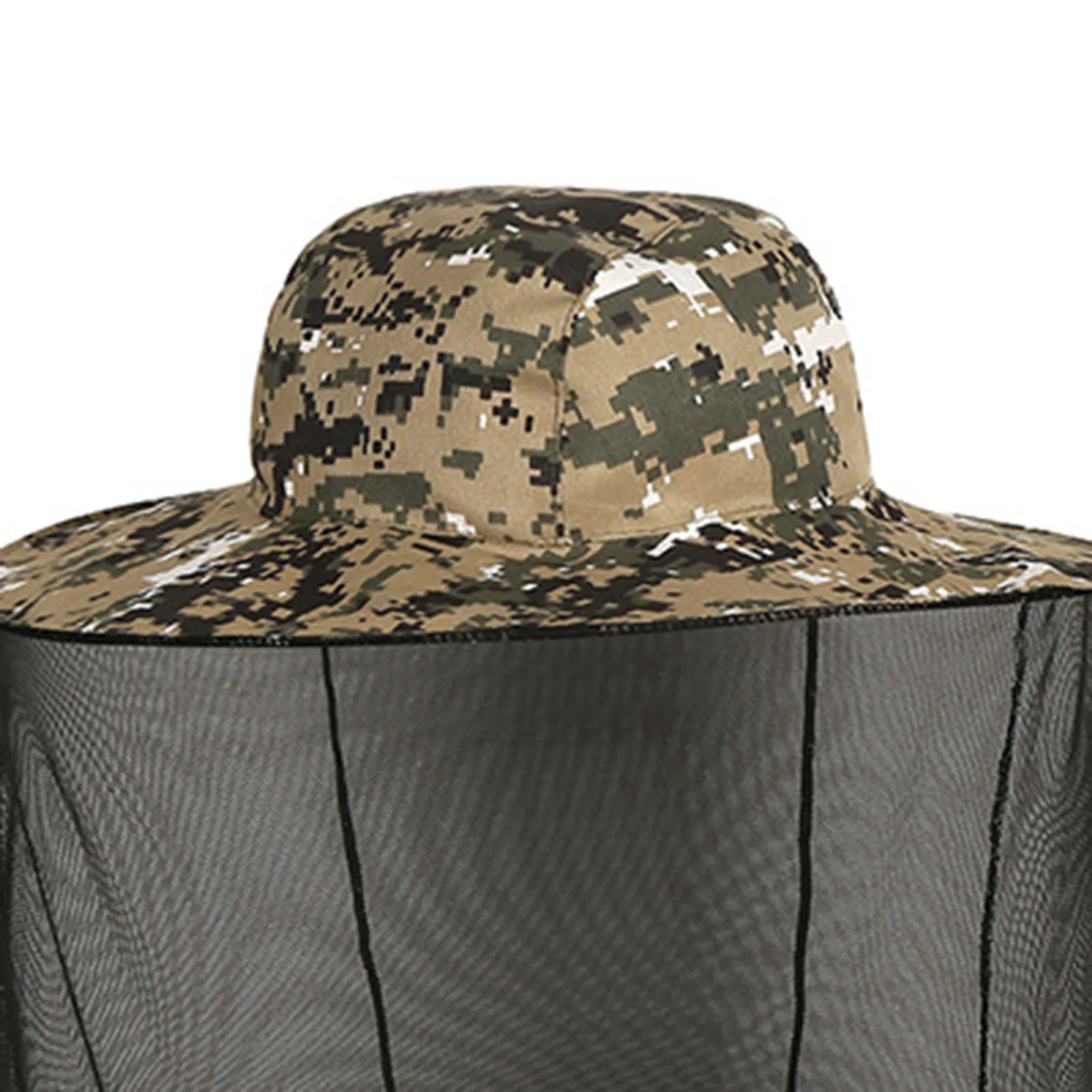Sombrero de pesca al aire libre, sombrilla de verano, sombrero de red antimosquitos para pesca, Camping, sombrero de alero grande transpirable para hombres y mujeres - imagen 5