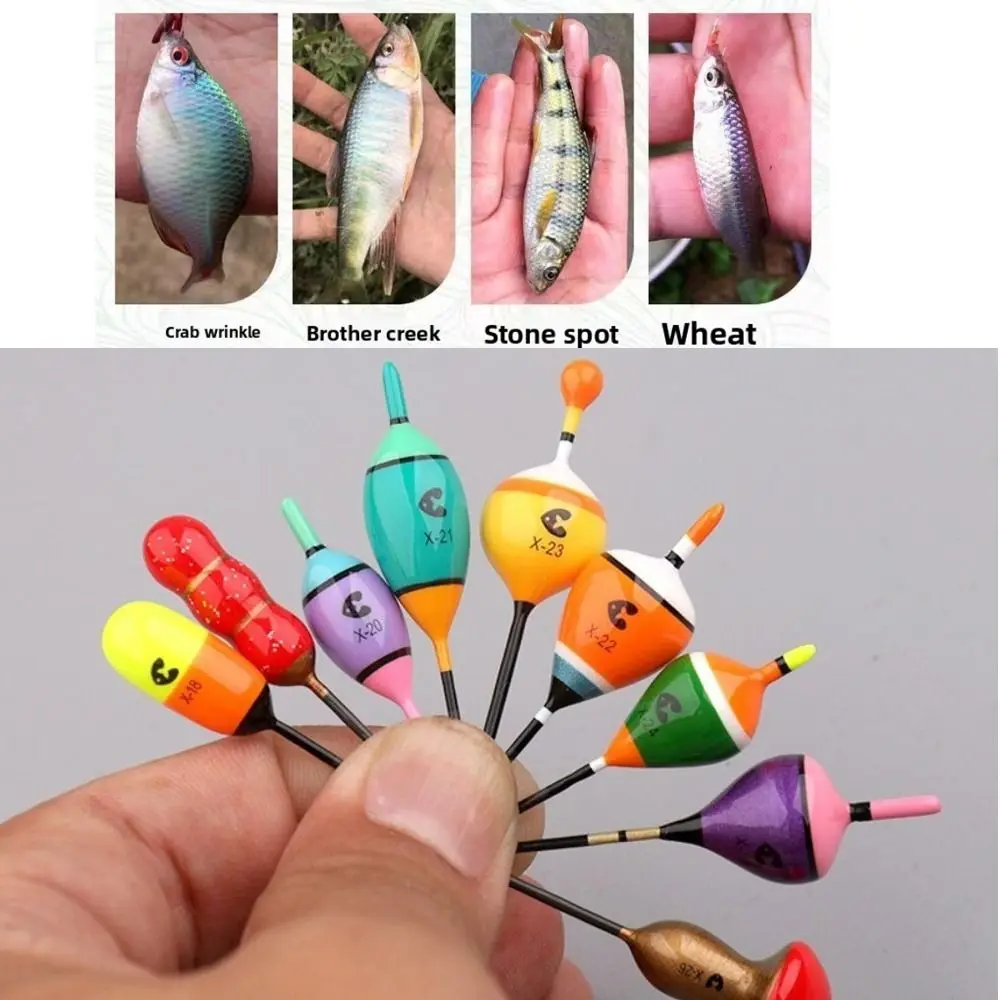 2 uds nuevos Mini flotadores de pesca mano de obra boya de pesca en el mar pesca en roca flotadores de agua dulce de doble propósito accesorio de pesca en hielo