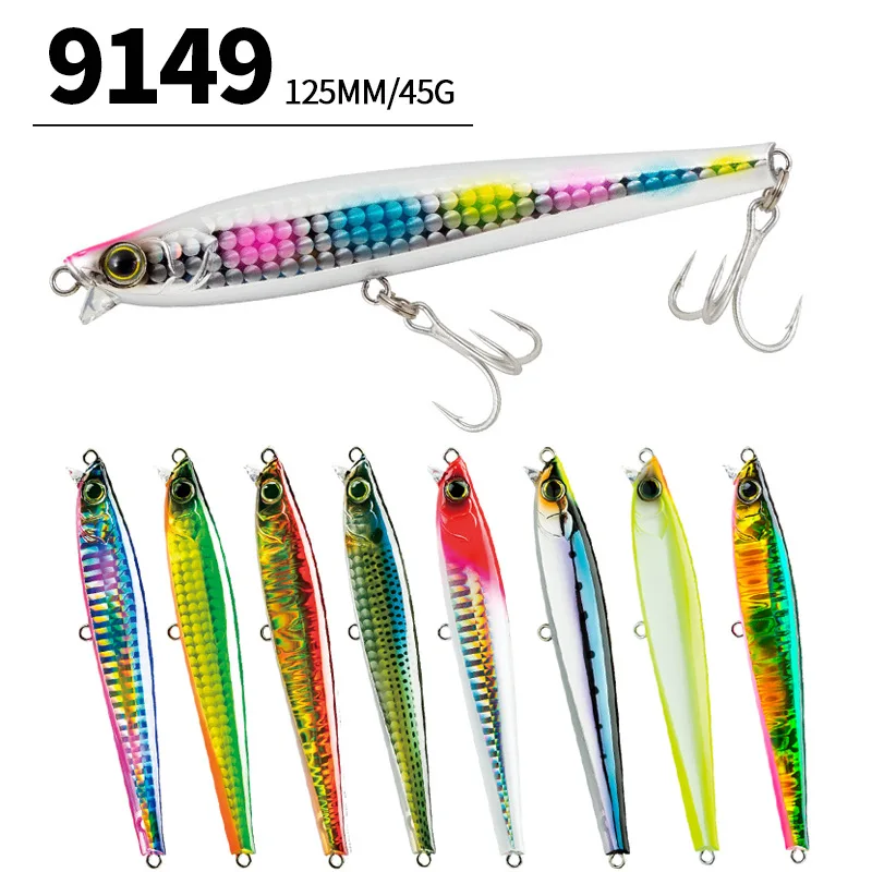 Señuelos de Pesca de pececillos que se hunden, cebo Artificial Wobbler para trucha, Lucio, Pesca de carpa, 2023mm, 45g, novedad de 125 - imagen 2