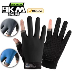 Guantes Pesca 9KM Transpirables – Medio Dedo con Agarre Antideslizante