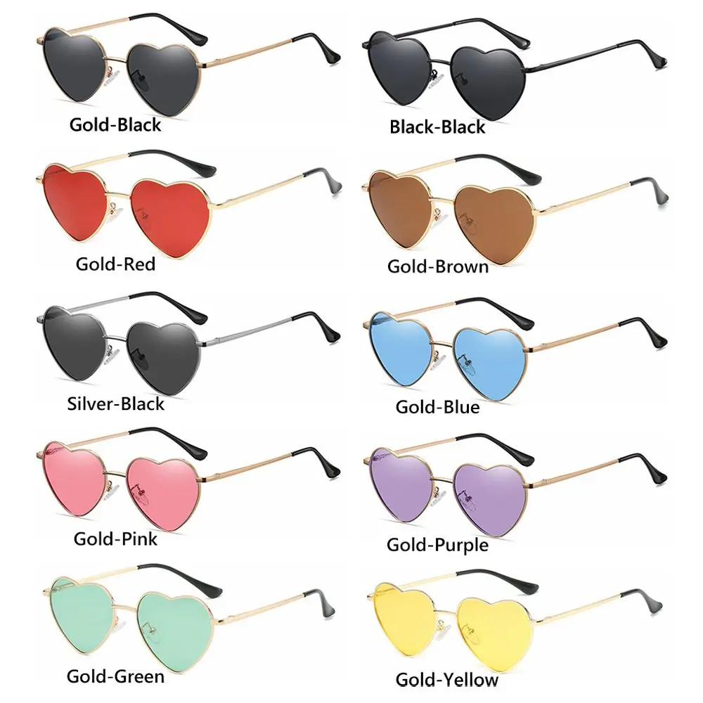 Gafas de sol polarizadas UV400 montura metálica corazón para pesca mujer - imagen 3