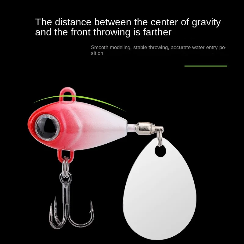 Cebo giratorio de Metal VIB Vatalion giratorio, que se hunden señuelo de lentejuelas, aparejos de pesca de mar, cuchara de carpa, plantilla de Metal, Wobbler, spinnerbait leurre peche en mer flottant surface dur - imagen 4