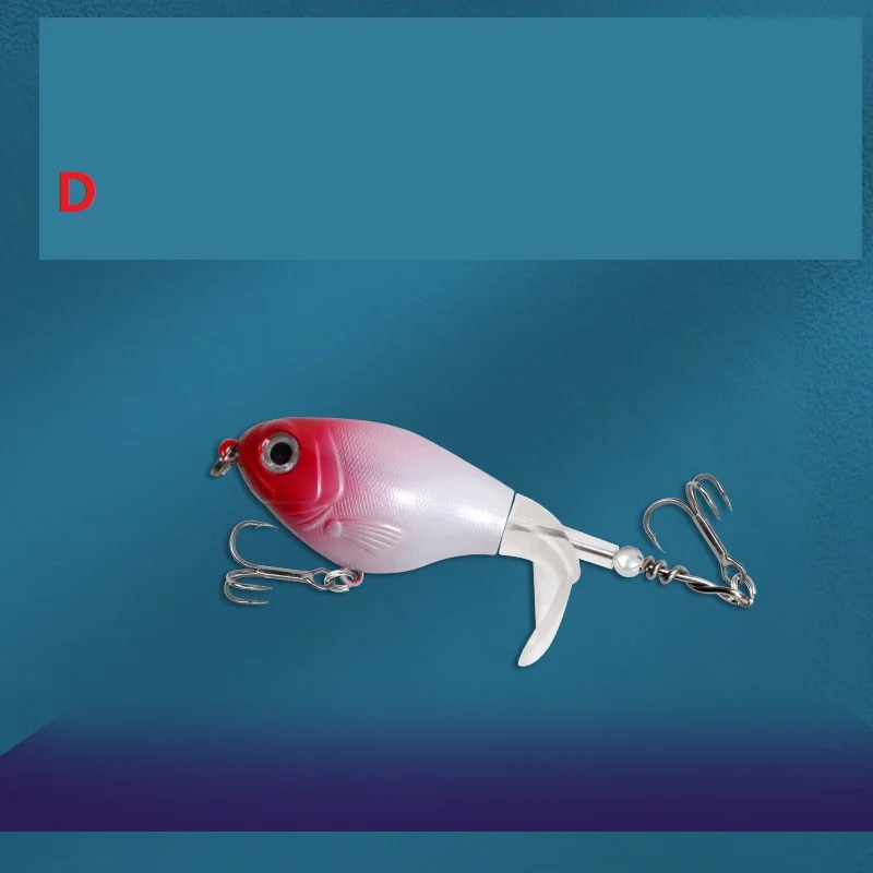 6 uds 16,5g y 6g cebo duro Artificial Tractor hélice flotante señuelos cola giratoria cola giratoria dura y suave - imagen 5