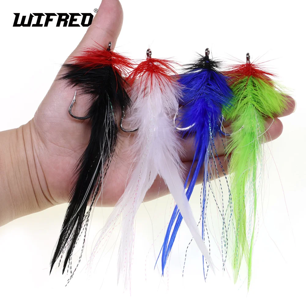 Anzuelo mosca streamer Wifreo con púas para trucha y bass - imagen 5