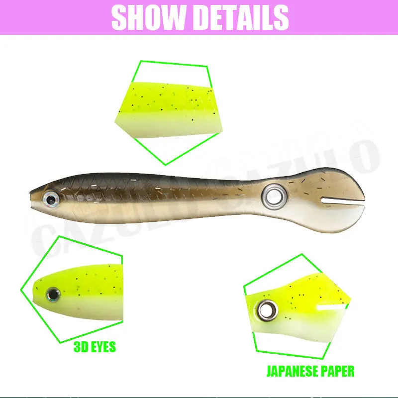 Señuelo de pesca suave, cebo de gusano de camarón pequeño de silicona, 2g/6g, 3 unids/lote - imagen 3