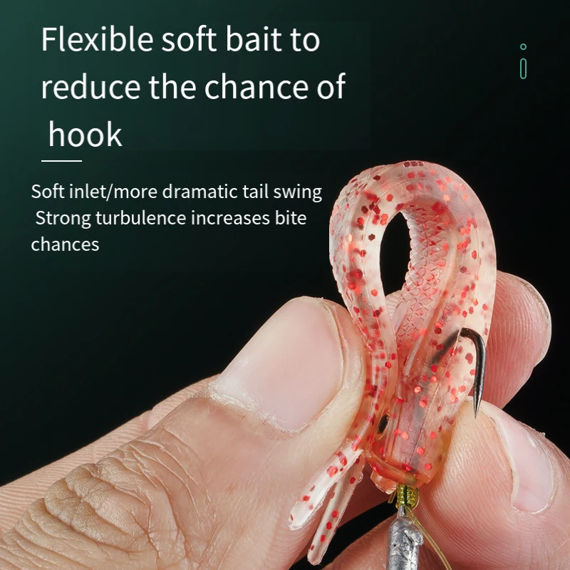 Cebo de 55cm, señuelo suave, juego de cebo de Pesca, Jig Head Wobbler, pez de Metal, lubina, Leurre, aparejos de natación, cebo fundido, pesca en hielo en invierno - imagen 5