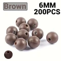 6MM Brown 200PCS