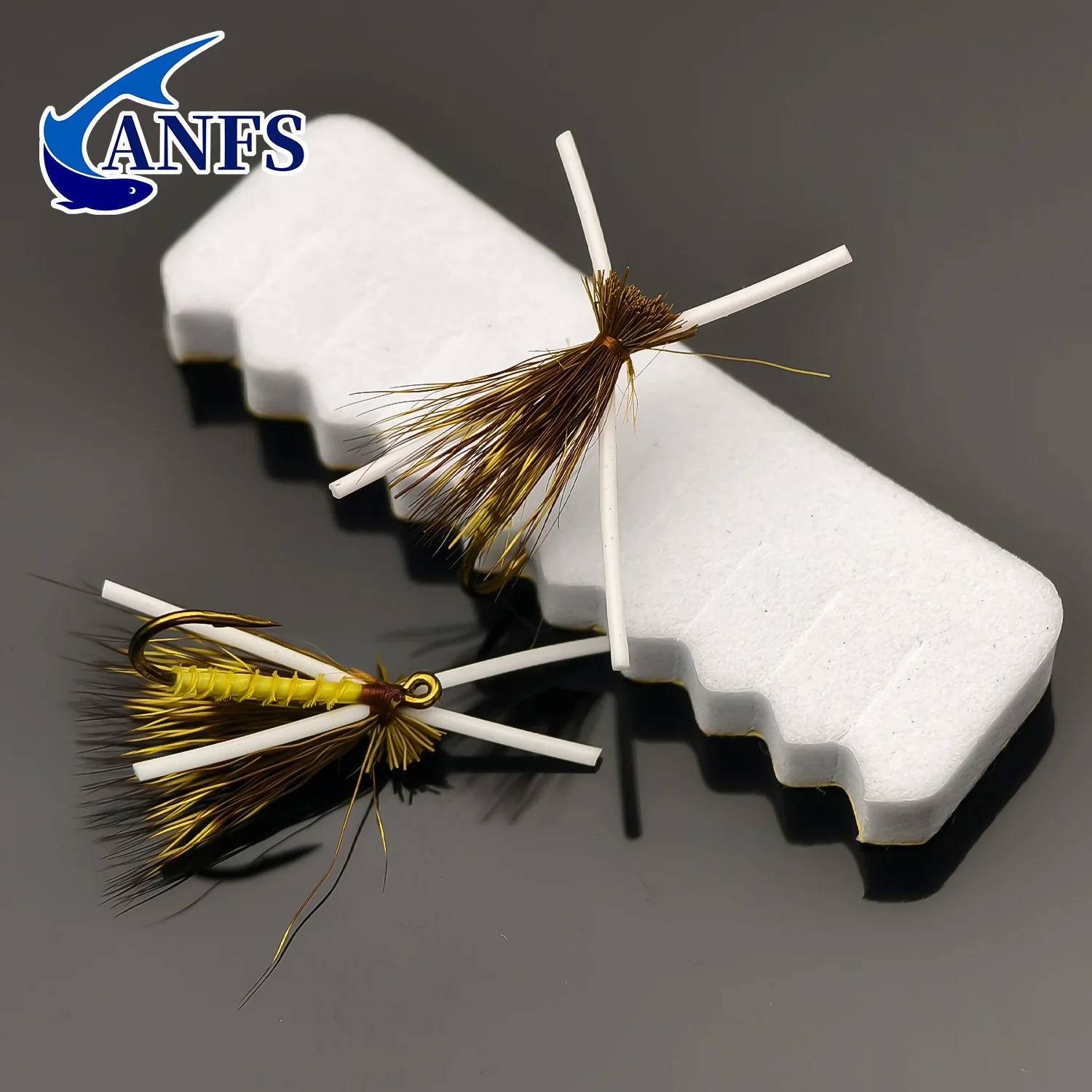 ANFS 4 piezas/8 piezas Kit de moscas de pesca con mosca seca-cebo con mosca hecho a mano para pesca en agua dulce - imagen 5