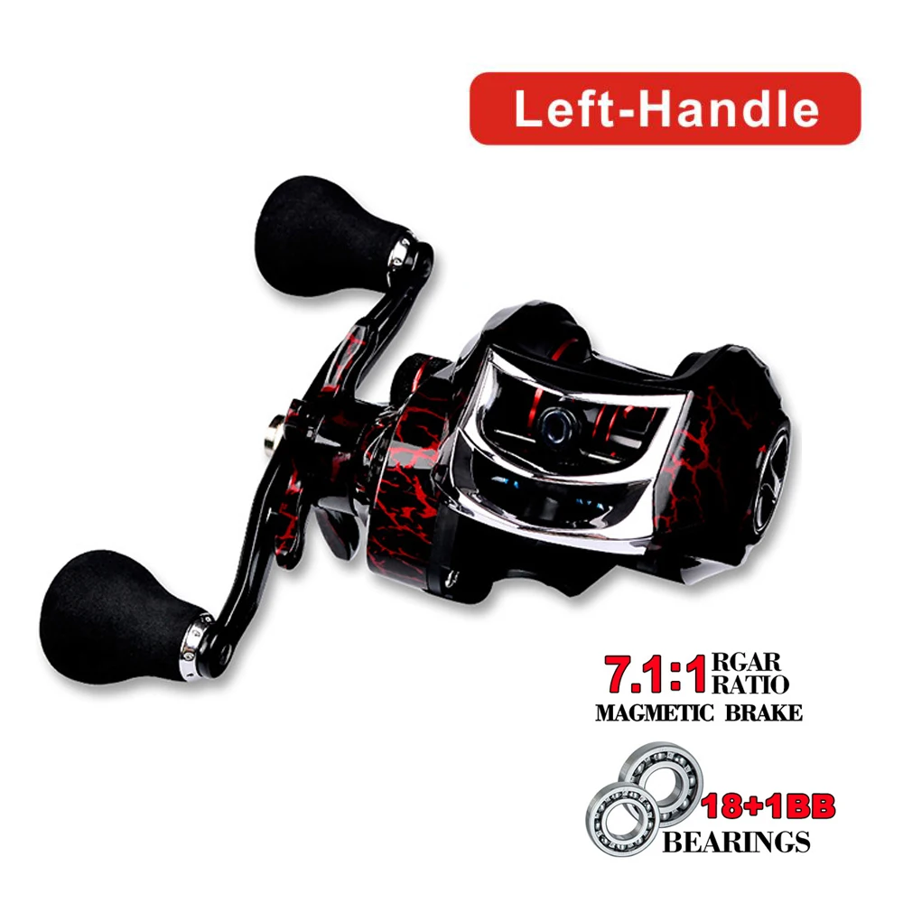 Carrete Baitcasting ORJD 7.2:1 para pesca en mar - imagen 4