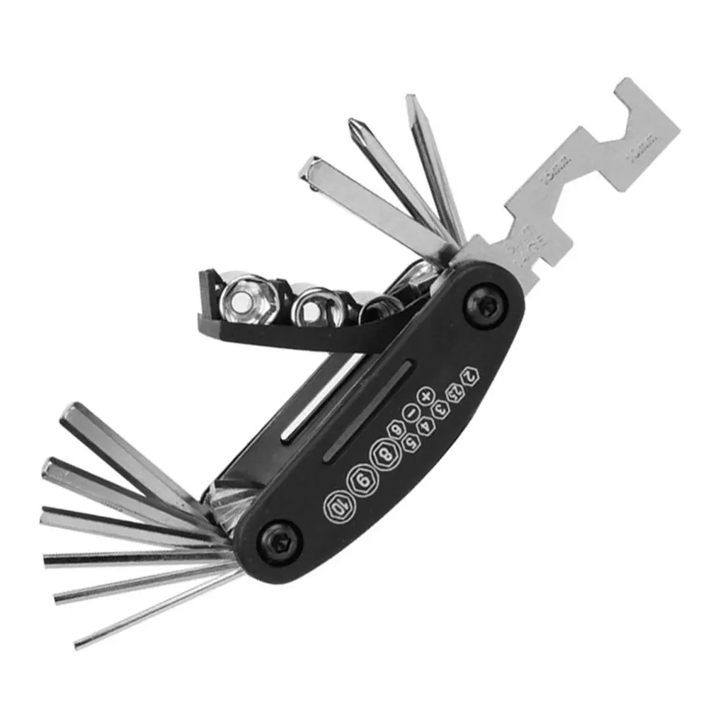 Herramientas duraderas 16 en 1 para bicicleta de montaña, llave Allen portátil para bicicleta de carretera, juego de herramientas de reparación de bicicletas de bolsillo de acero, 1 Uds. - imagen 5