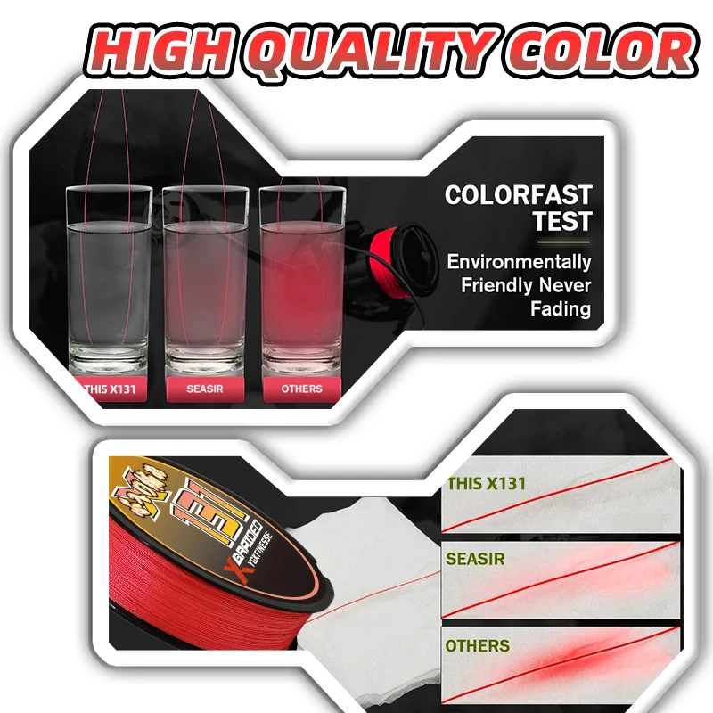 YGKX 13 línea de pesca trenzada 100/150/200/300/500M hebras multifilamento línea de PE aparejos de pesca de agua dulce y salada línea de pesca - imagen 4