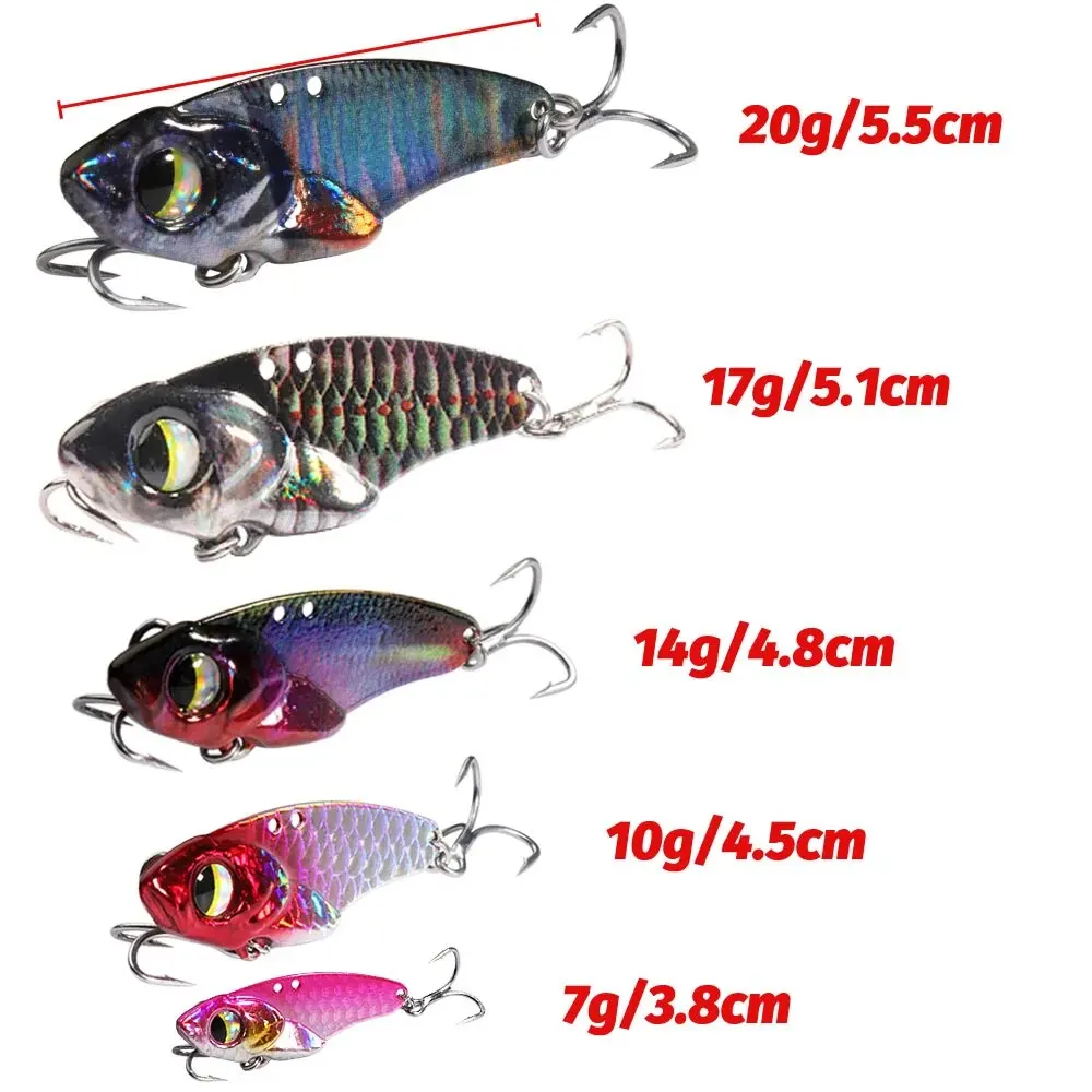 GOBAIT VIB-señuelo de plantilla de Metal, 7g, 10g, 17g, 20g, cuchara giratoria, aparejos de Pesca, anzuelo Popper, Swimbait, cebo giratorio - imagen 2