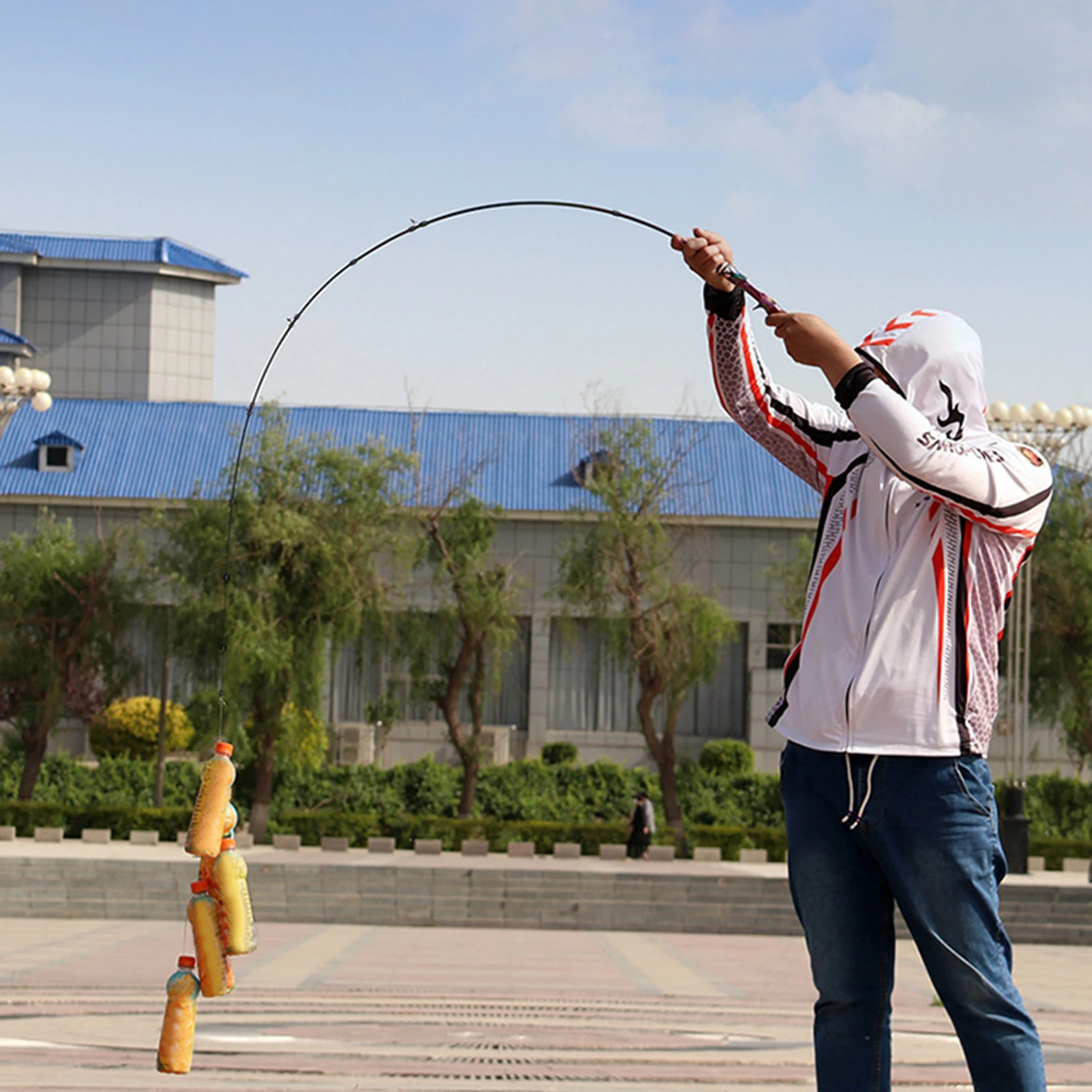 Caña de pescar portátil telescópica de 1,6 m, caña de pescar ultracorta de fibra de carbono para agua dulce, agua salada, accesorios de pesca al aire libre - imagen 2