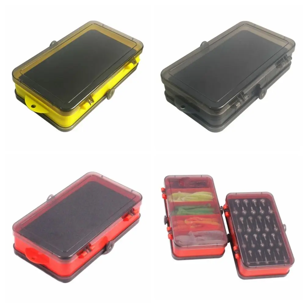 Caja de aparejos de pesca de doble cara, compartimentos múltiples, construcción resistente, cajas de almacenamiento de pesca, identificación rápida - imagen 4