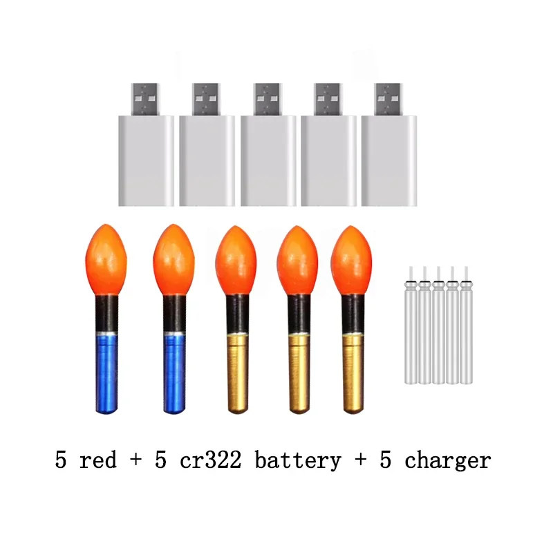 red and 5 charger