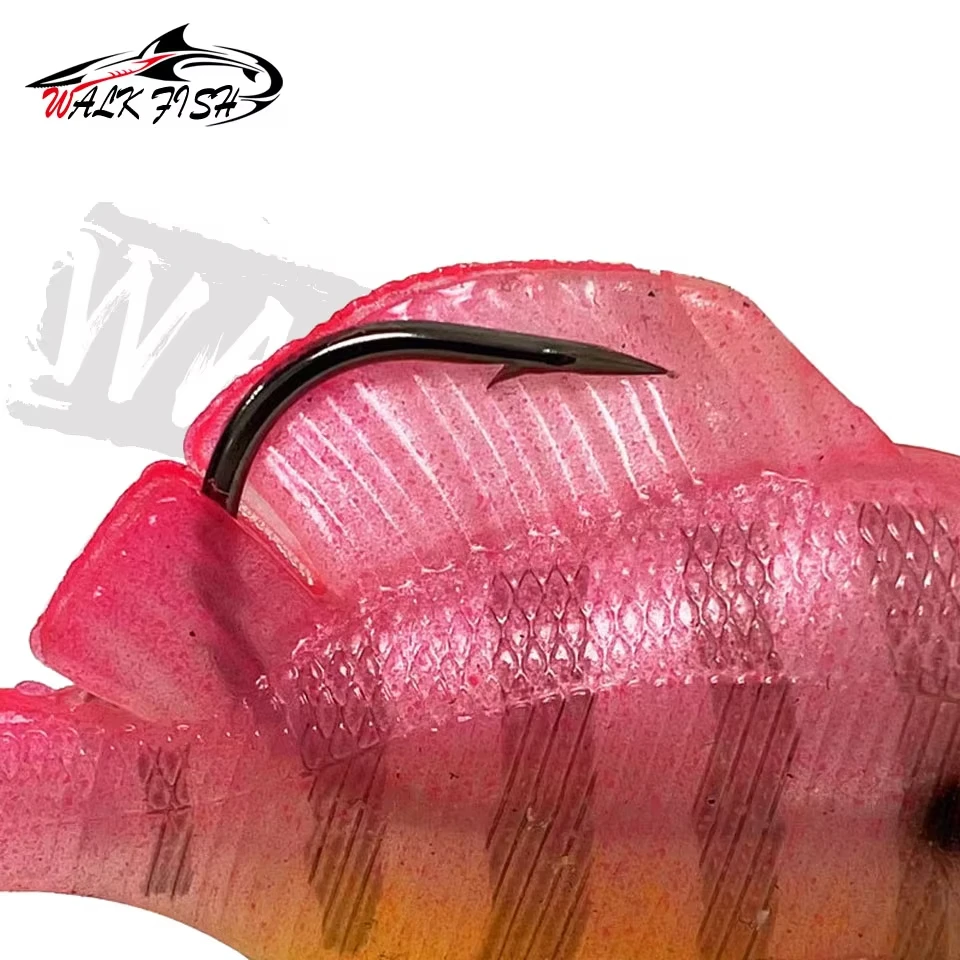 WALK FISH 1 Uds 6cm/8cm 10g-24g señuelo de pesca VIB Jig plomo giratorio lentejuelas pez plomo cola en T suave hueco biónico cebos artificiales - imagen 4