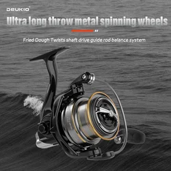 Carrete Surf Casting DEUKIO 4500-8500 – Tiro largo, 18 lb arrastre