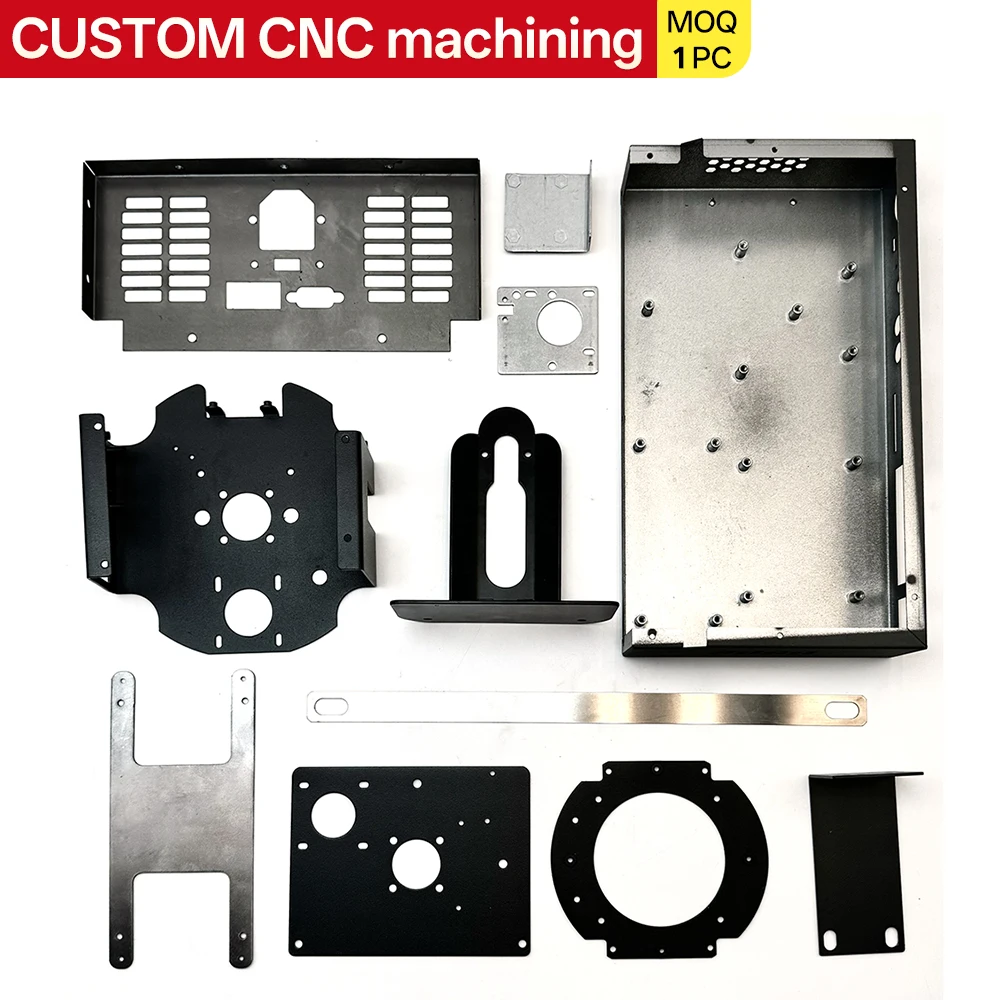 Mecanizado CNC y corte láser para piezas de acero y aluminio