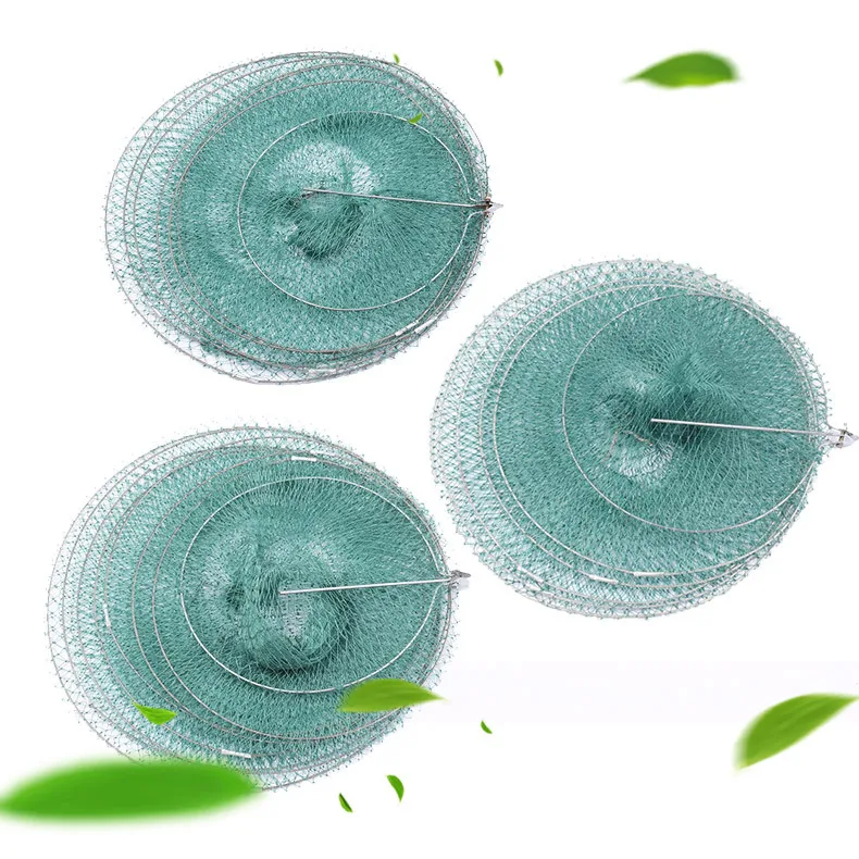 Red de pesca portátil de 3/4/5 capas, alambre suave plegable para exteriores, jaula para atrapar camarones, carpa, cangrejo, accesorios de pesca duraderos