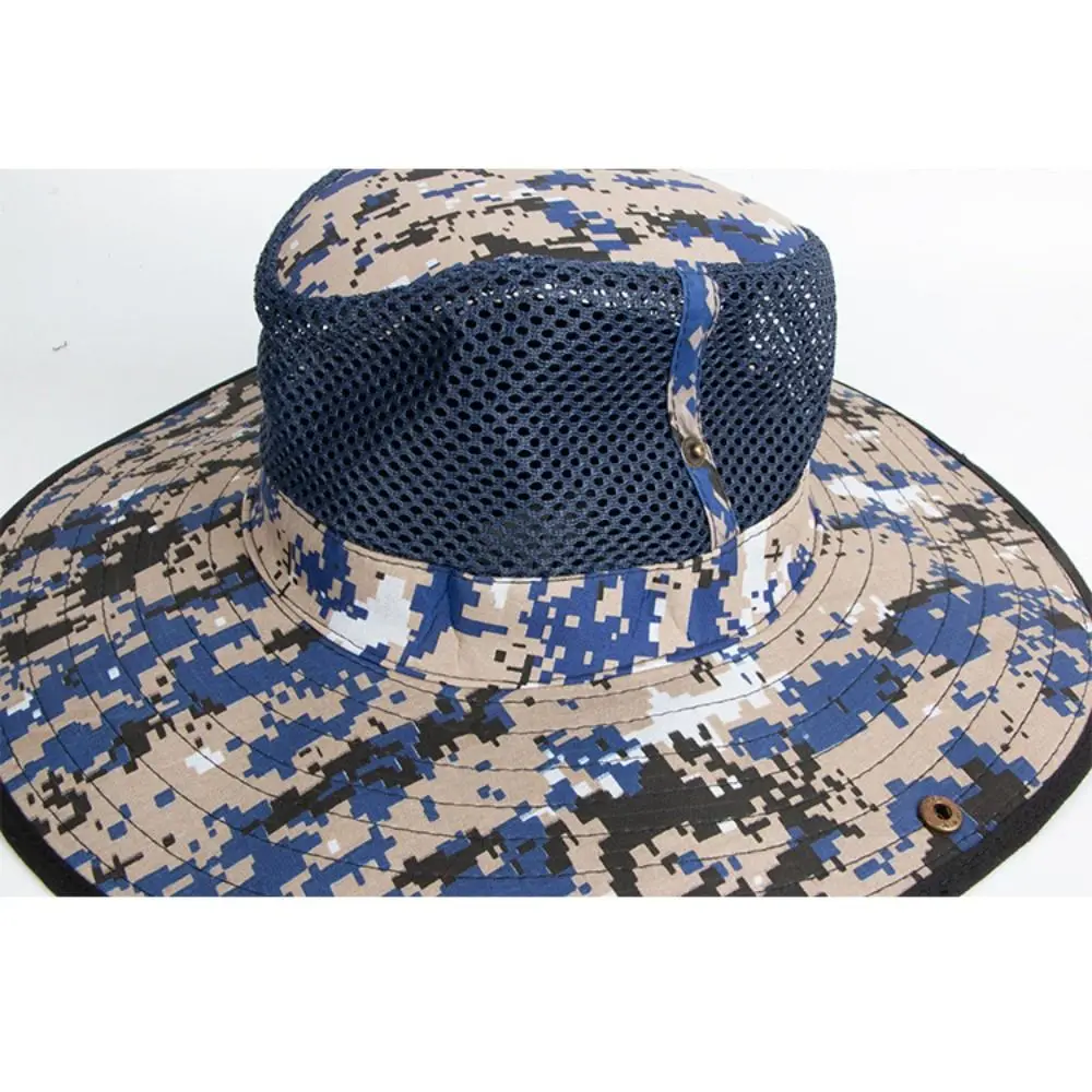 Camuflaje de sombrero de sol con malla para la protección al aire libre