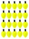 20pcs yellow