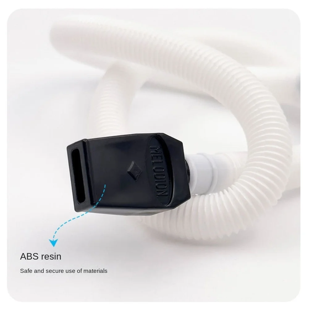 Tubo Flexible de melódica ABS, moneda, tubo de melódica estirable, boquilla Pianica reemplazable de seguridad para la boca, boquilla