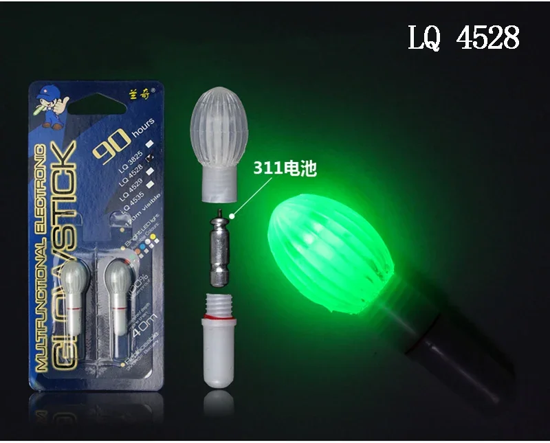 2 uds palo de luz electrónico pesca nocturna flotador caña luz a prueba de agua recolección de peces lámpara brillante luces palos luminosos J066 - imagen 2
