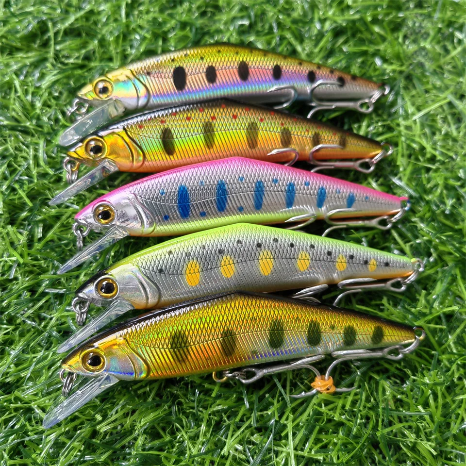 MUKUN-señuelo de pesca de pececillo que se hunde, trucha grande, pez roca de Lucio, cebo duro, Jerkbait, agua dulce, agua salada, Wobbler, 14g, 9cm - imagen 5