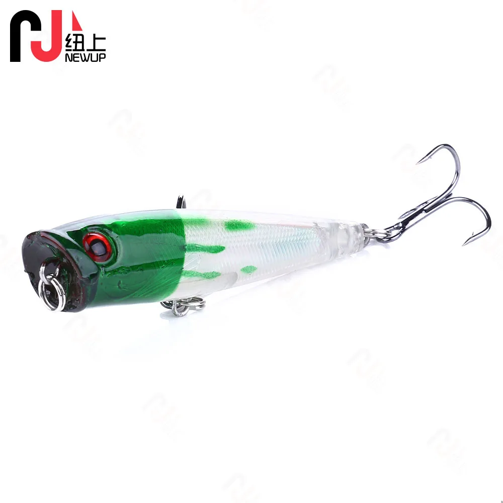 Newup-señuelos de pesca Topwater Popper, 6,5 Cm-6,6G-8 # Wooper Popper, productos para cebo de pesca, señuelo de lucio - imagen 4