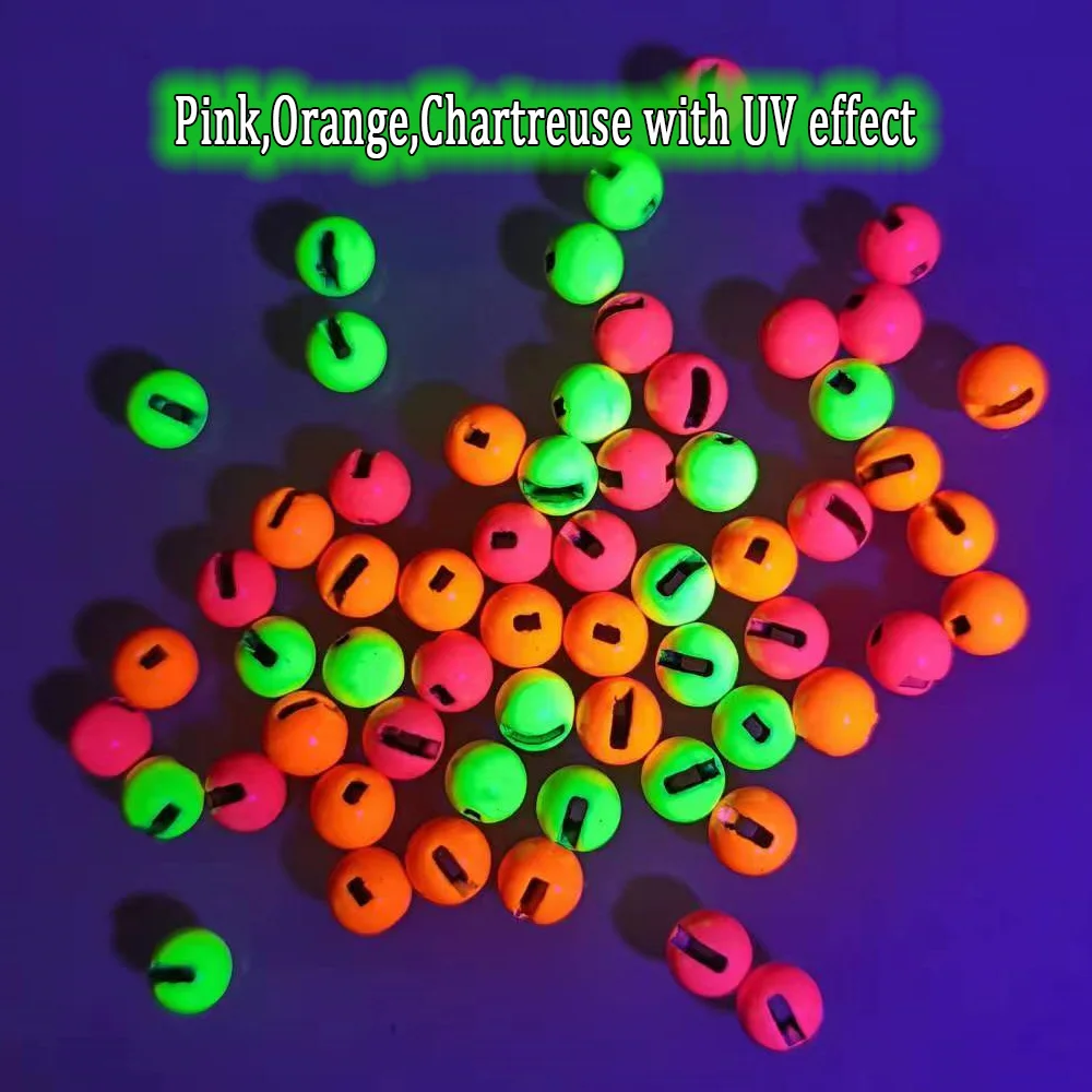 Wifreo, 20 piezas, cuentas de buty pesadas ranuradas, cabeza de cuentas de 2,5mm-5,5mm, Material de atado de moscas para plantilla, ninfa, trucha, accesorios de señuelo de pesca con mosca - imagen 5