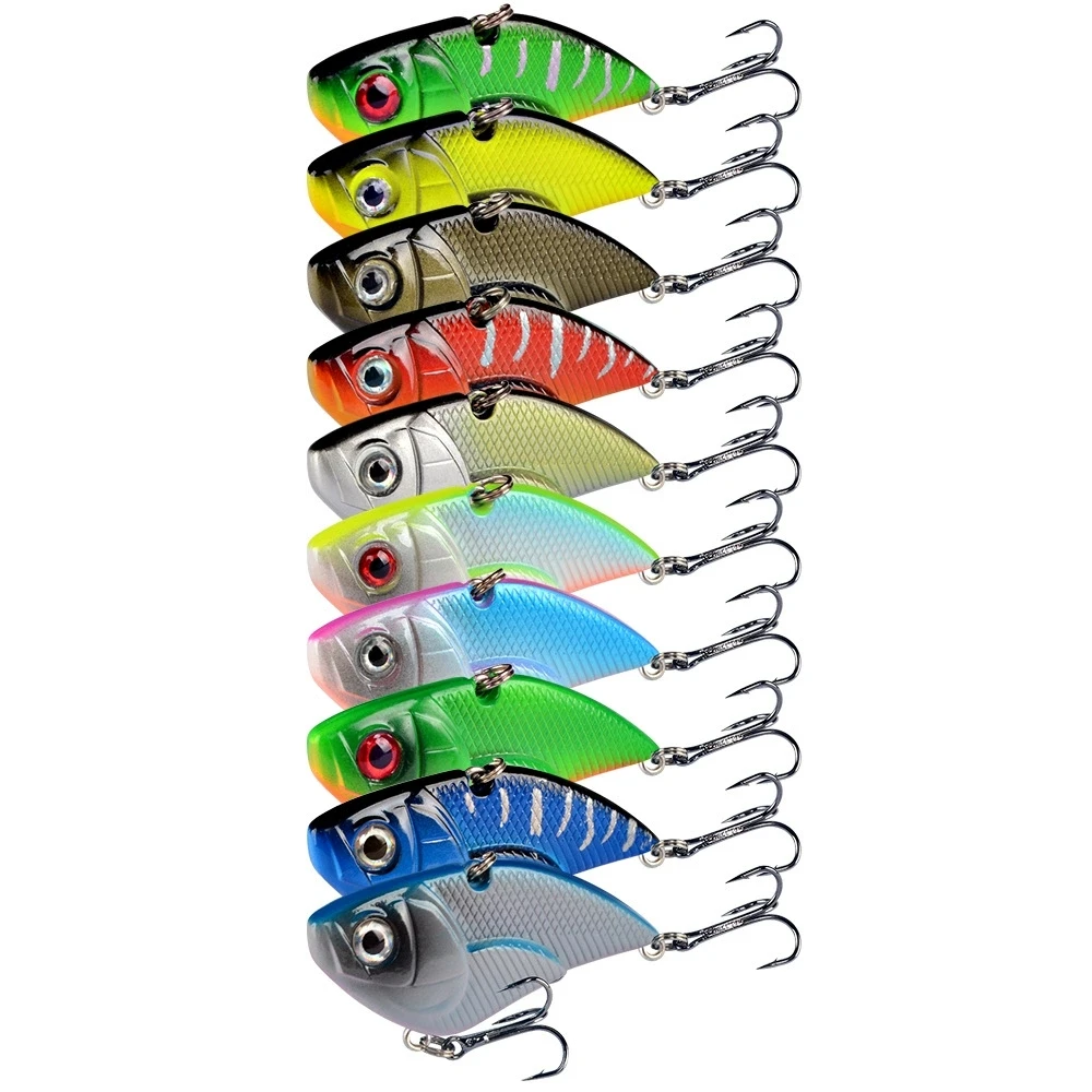 1 Uds señuelo de Pesca duro 5,3 cm 14,5g plástico VIB cebo Artificial duro anzuelos triples Peche Bass Pike Trolling Pesca aparejos de Pesca - imagen 5