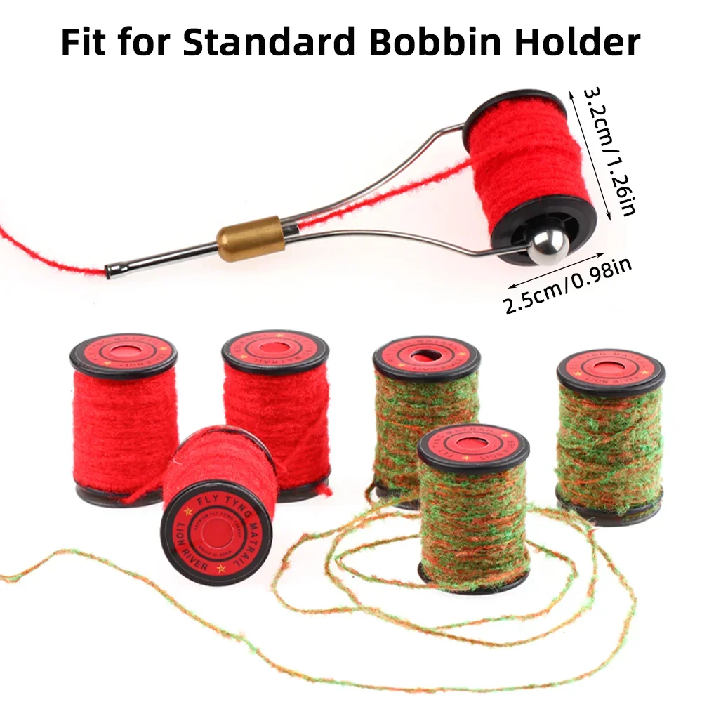 Wifreo 2 uds Buggy Ninfa hilo atado de moscas Material para Midge Ninfa Mayfly Caddis Ninfa Stonefly Streamer trucha lubina Señuelos de pesca - imagen 5