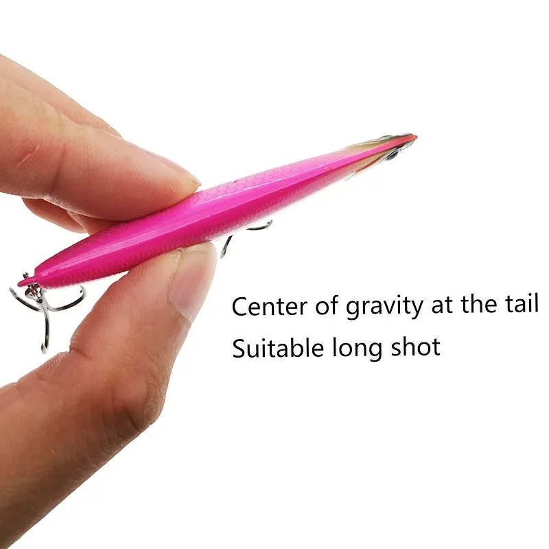 Nuevo Lápiz que se hunde, 10g, 14g, 18g, señuelo de pesca Wobblers, Crankbait, cebo duro, cebo Artificial, wobbler para pesca de Jigging - imagen 4