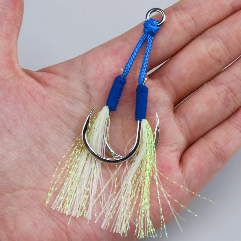 OBSESSION HK030 2 unids/bolsa 2/0 3/0 4/0 5/0 7/0 anzuelo de pesca de alto carbono agua salada anzuelos de ayuda de plantilla lenta accesorios de pesca de mar - imagen 4