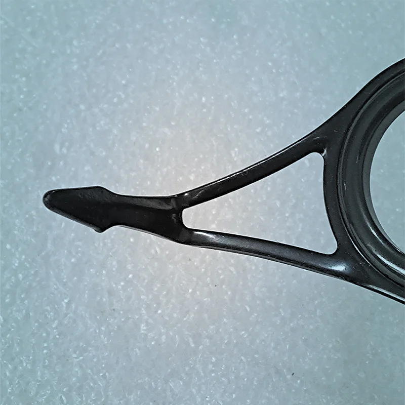 Accesorios para caña de pescar de acero inoxidable, anillo guía de ojo, anillos de alambre negro de cerámica, aparejos de una sola pierna, venta al por mayor - imagen 3