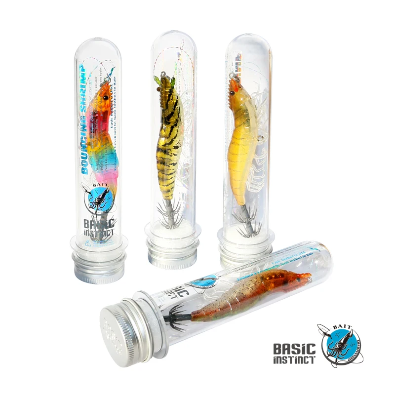 Plantilla de calamar de 15g, señuelo Egi de sepia de hundimiento lento, cebo de pulpo de calamar Artificial, pez para anzuelo de camarón, Señuelos de Pesca de Mar - imagen 5