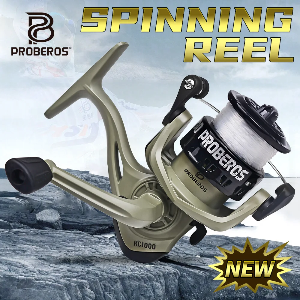 Carrete giratorio ultraligero, equipo de pesca con relación de engranaje 5,2: 1, capacidad de 1000 líneas, Kit para principiantes - imagen 4