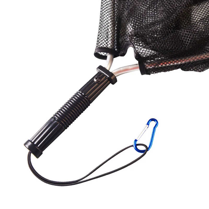 Red de pesca de silicona suave, Red de aterrizaje de peces, poste de aleación de aluminio, mango EVA, 50x30 cm, herramientas, accesorios - imagen 3