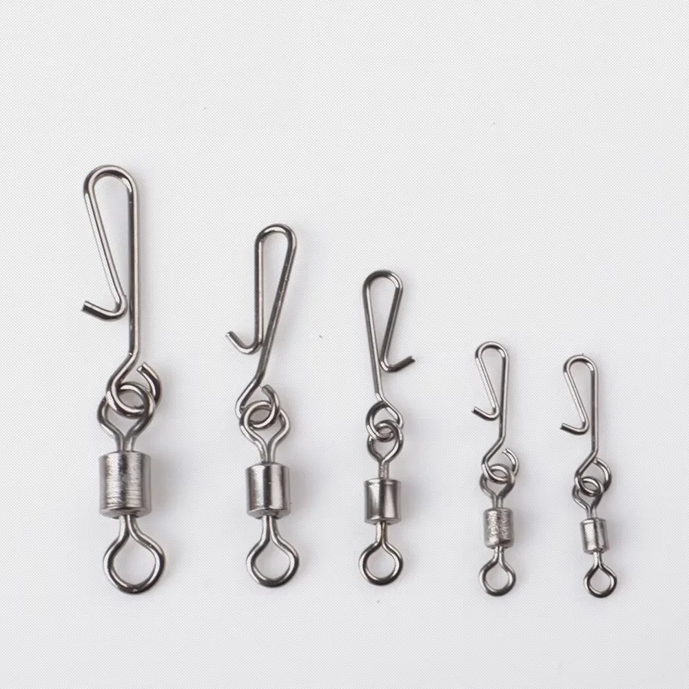 NGB 5PCS Pesca giratoria con broche colgante 2 #   4 #   6 #   8 #   10 #   Accesorios de pesca con conector de señuelo - imagen 2