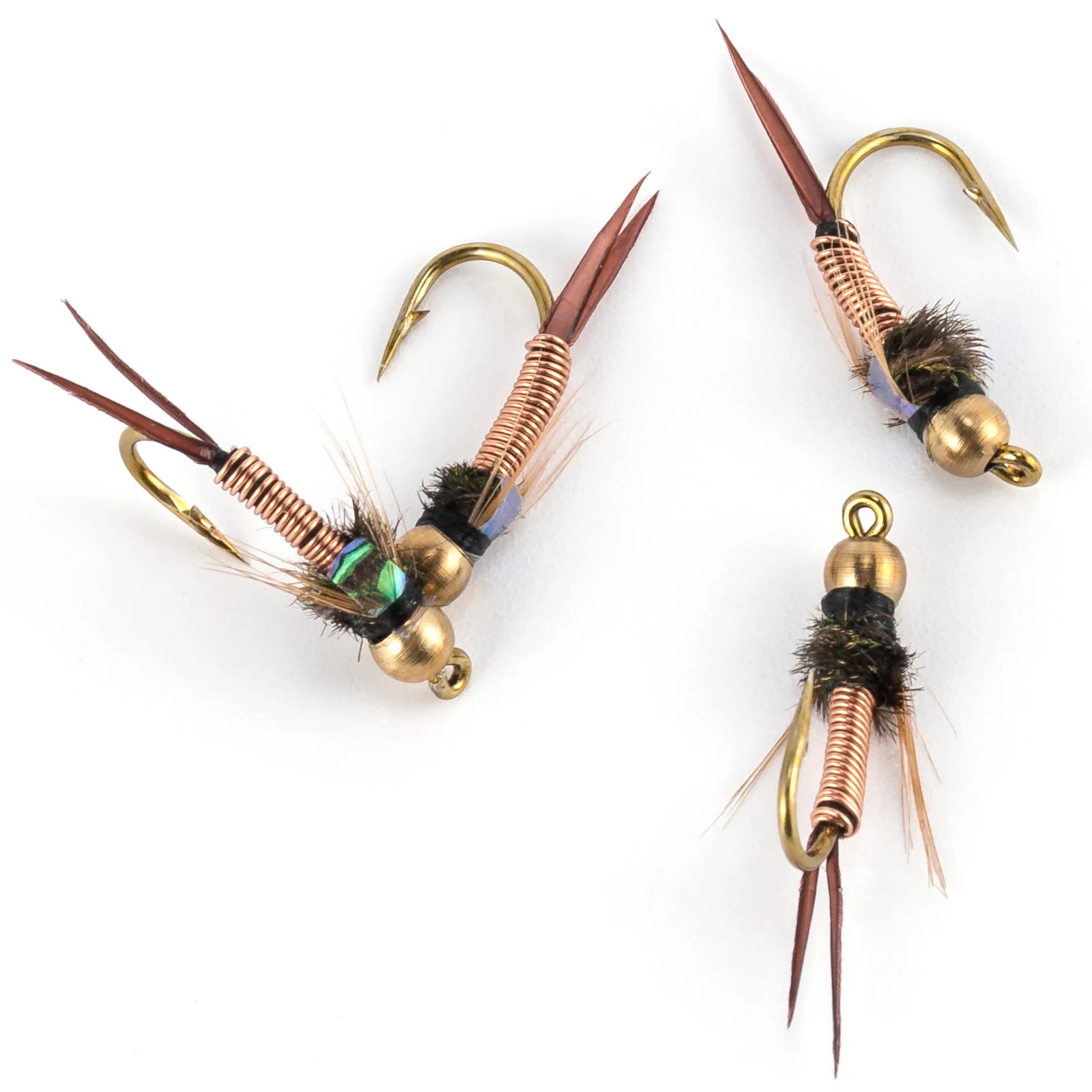 Ninfa Stonefly bead head cobre #8 – Trucha y salmón - imagen 3