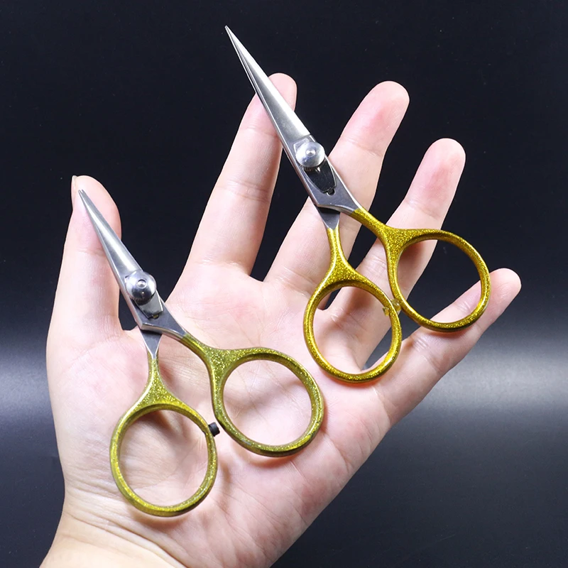 Royal Sissi tijeras de afeitar súper afiladas para atar moscas, herramientas de atado de moscas, tijeras de acero de alto carbono con perilla de tensión ajustable, 4 "y 5" - imagen 5