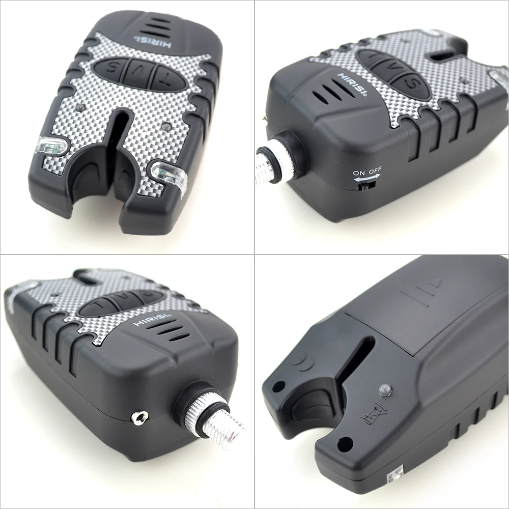 Hirisi 3 uds alarmas de pesca con 3 uds swingers de pesca conjunto de indicador de alarma de mordedura de pesca de 3 colores B1113B - imagen 5