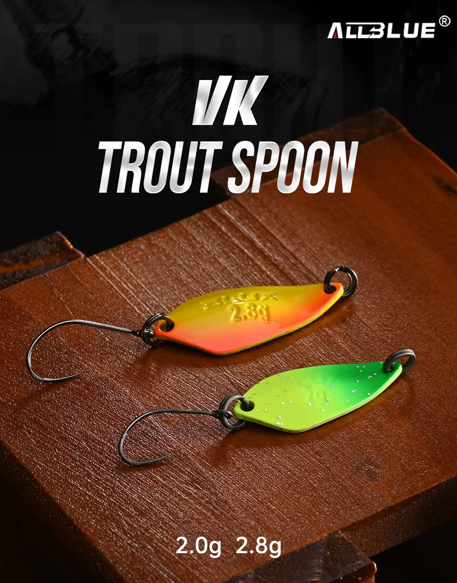 Señuelo metálico ALLBLUE GIGA BURST Spoon vista frontal