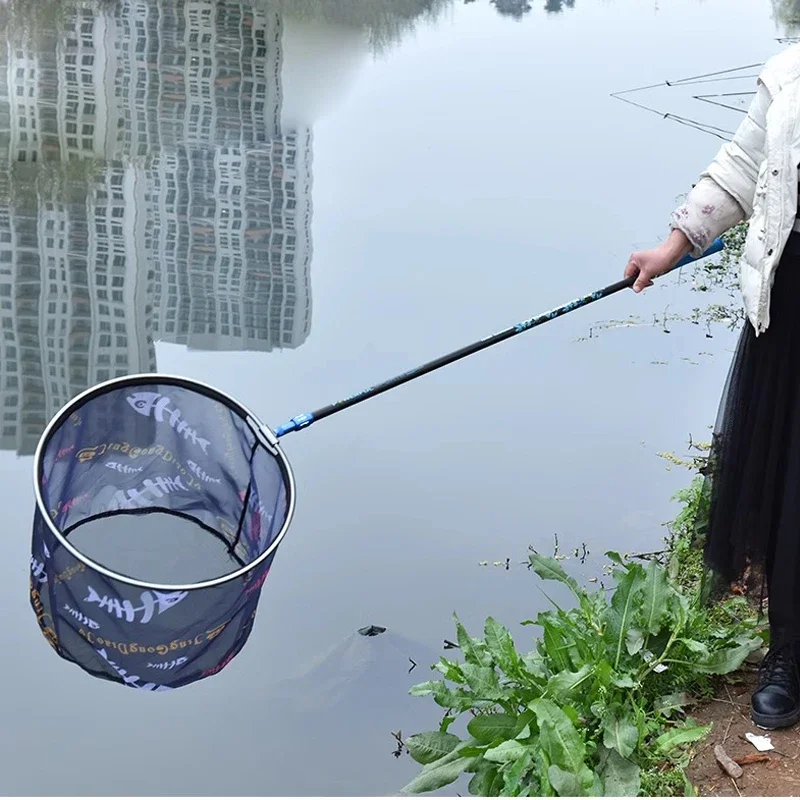 Red de pesca de carbono antigancho, aleación de titanio ultraligera, red de pesca de profundización sólida, accesorios para herramientas de pesca - imagen 3