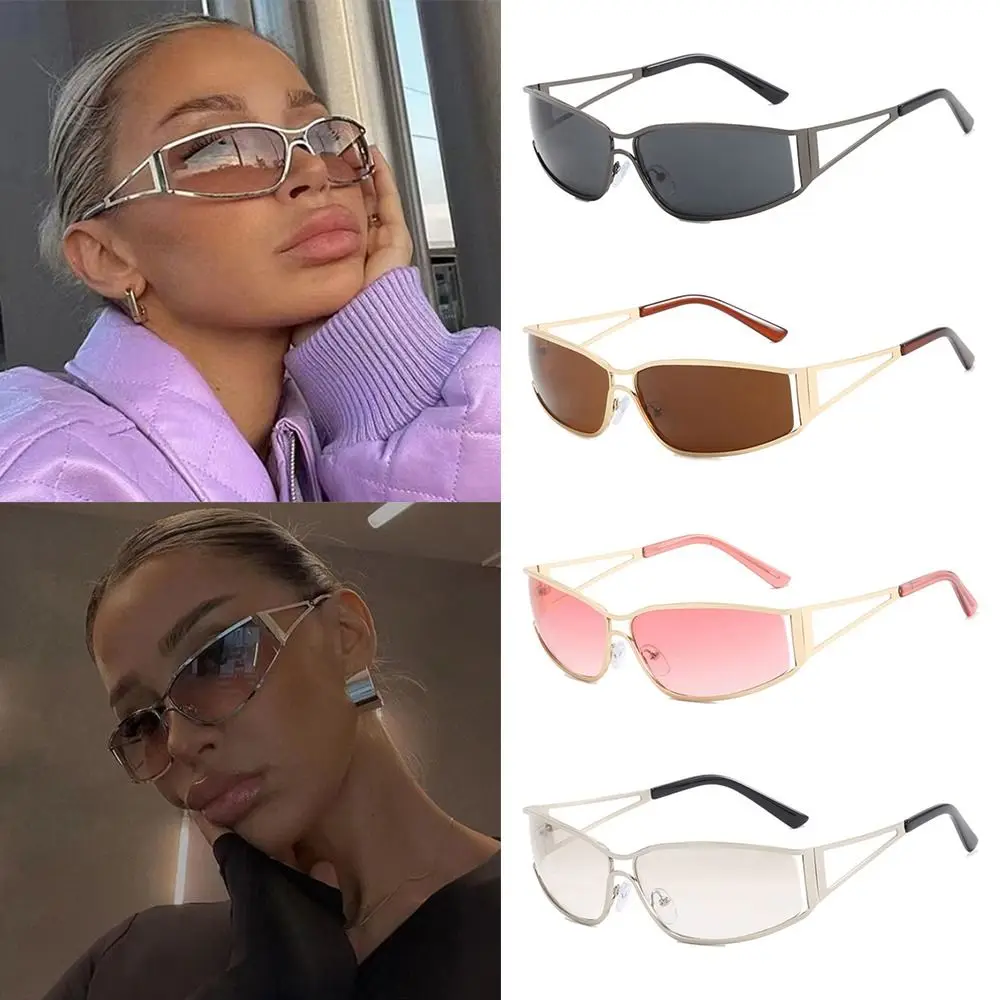 Gafas de sol deportivas Unisex, lentes de conducción, estilo Punk, UV400, Y2K - imagen 3