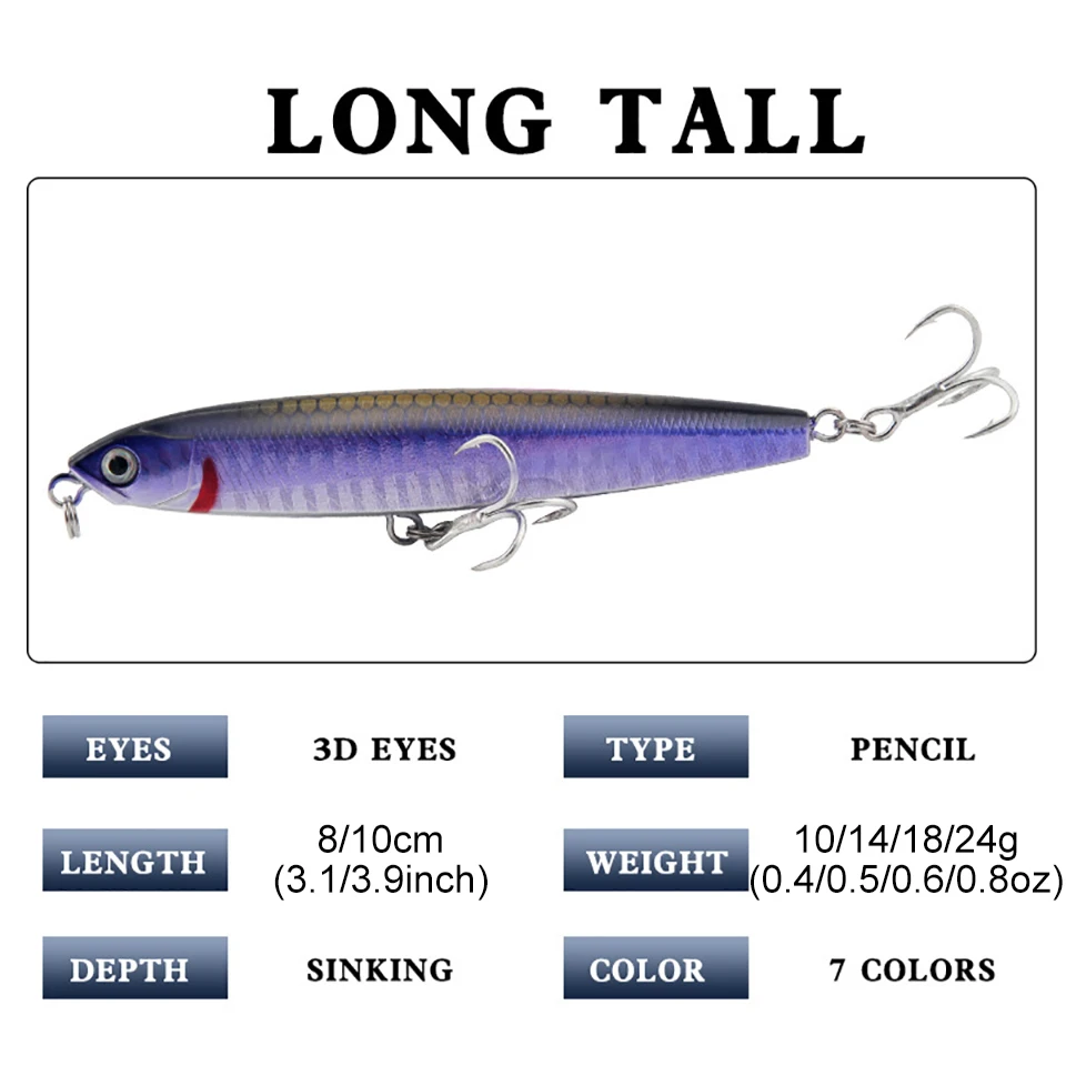 WALK FISH-señuelo de pesca Artificial, cebo duro Wobbler de 10/14/18/24g, 1 piezas - imagen 3