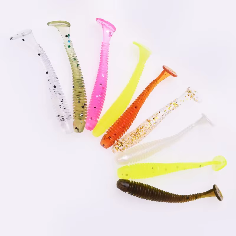 Vinilos brillantes Jigging para carpa y lubina – Señuelos de pesca - imagen 4