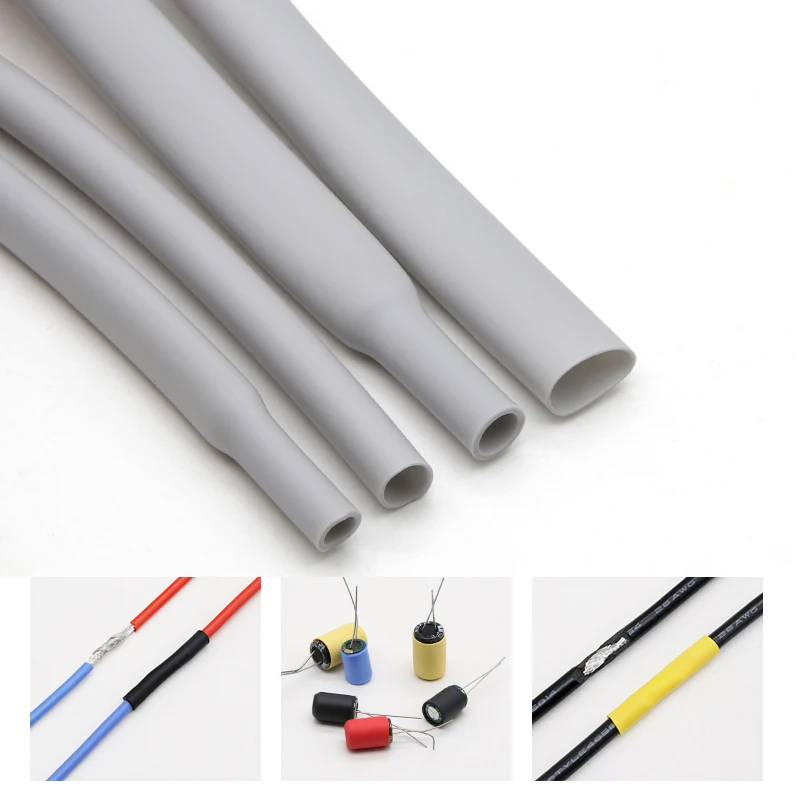 Tubo Termocontraíble de Silicona Gris – Protector de Nudos para Pesca - imagen 5