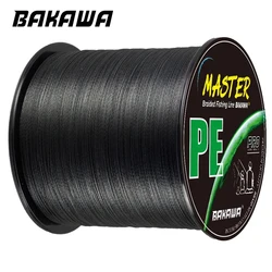 Sedal trenzado PE BAKAWA – 4 hebras multifilamento para mar y carpa